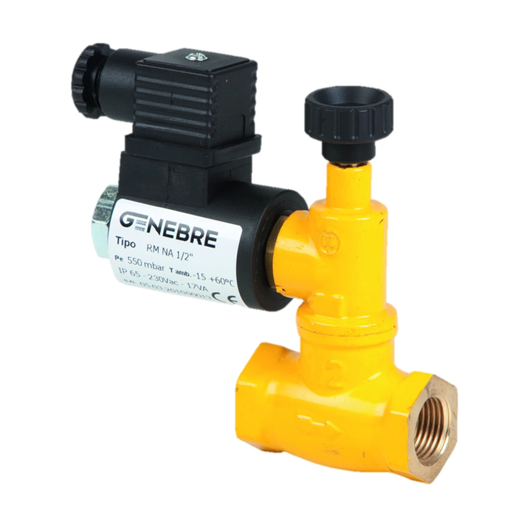 Electroválvula de seguridad para gas