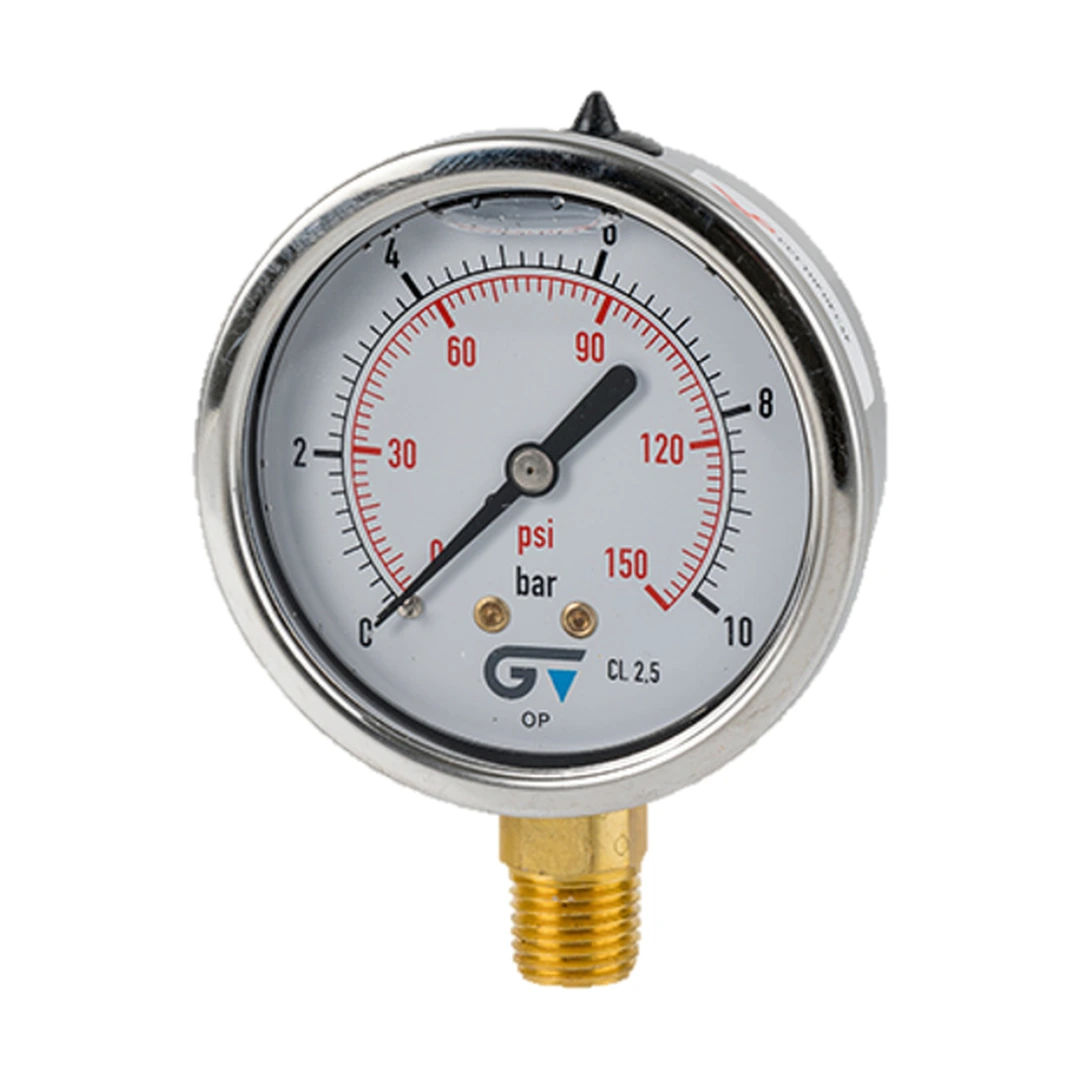 Manómetro glicerina NPT D63