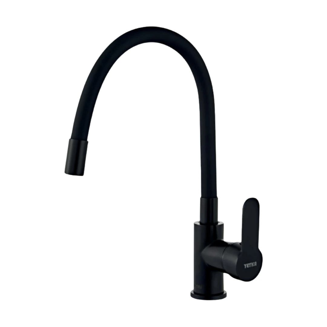 Mezcladora monocomando cocina cuello flex mesón