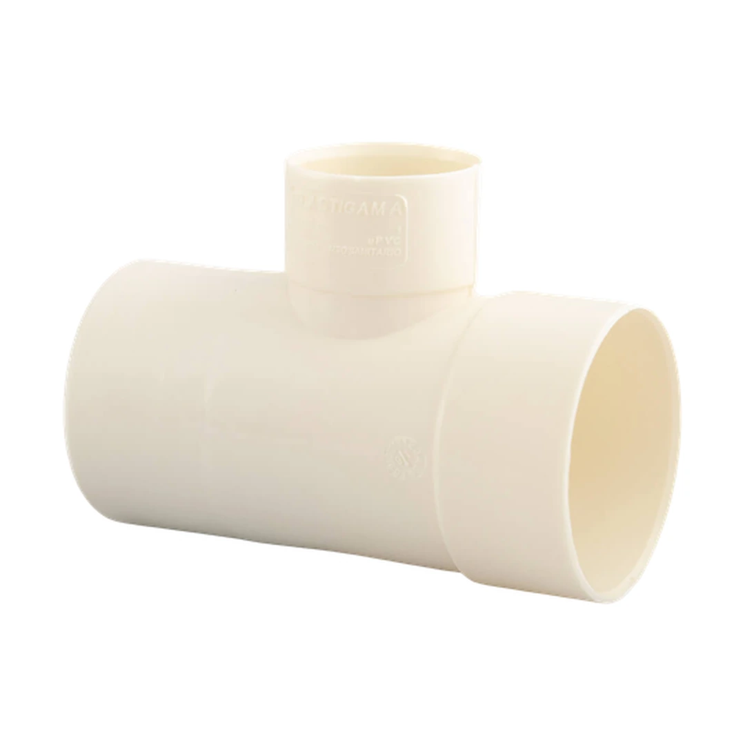 Tee reducción PVC